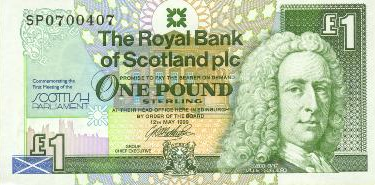 £1 Note - Scottish Parliament Commemorative Issue